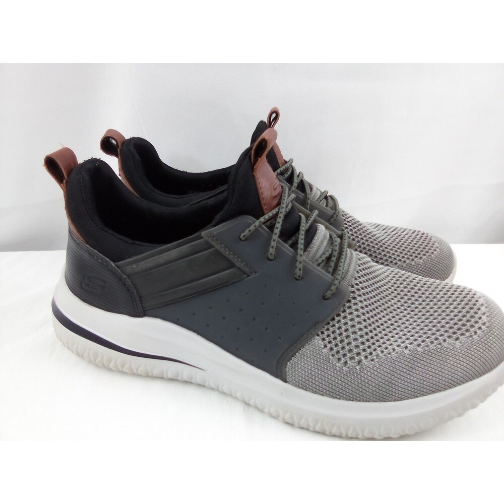 Skechers 3.0 Cicada Shoes Air-Cooled Memory Foam Gray Slip Ons Men’s Size 7.5 - Picture 2 of 11